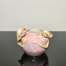Antique Amphora Austria Porcelain Figural Pixie Vase Lustre Glaze Turn Teplit picture