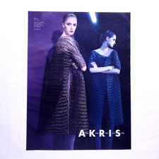 Pretty Woman Fashion Model 2009 Print Ad Akris Clothes Use as Wall Art Decor picture