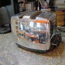 VINTAGE 1950s Sunbeam T-20C Radiant Control Chrome Toaster WORKS -Excellent Cond picture
