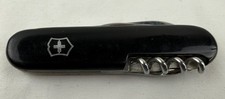 Vintage Officier Suisse Rostfrei Victorinox Swiss Army Knife Black 6 Tool picture