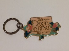 Vintage DISNEY Walt Disney World DIXIE LANDINGS Magnolia Blossom Keychain * RARE picture