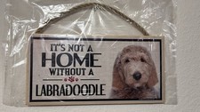 Labradoodle Dog Decorative Sign Plaque - It's Not a Home Without a Labradoodle picture