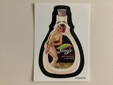 JERGENS JUNGLE POTION NUDE 2020 LOST WACKY PACKAGES PIN UP GIRLS CARD RARE NM picture