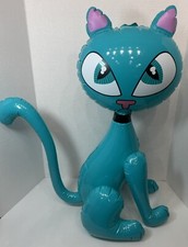 Vintage 2002 Rinco Large Inflatable Blow Up Cat Blue Carnival Fair Prize NEW picture