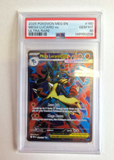 2025 Pokemon Mega Evolution Mega Lucario Ex Ultra Rare #160 PSA 10 GEM MINT picture