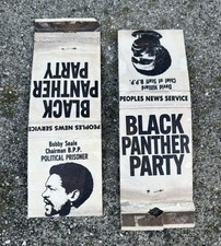 Vtg Black Panther Party Bobby Seale David Hilliard News Service Matchbook Covers picture