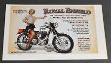 2004 Print Ad Royal Enfield Motorcycle Blonde Pinup Girl Ride Beauty Art Hair picture