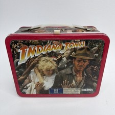 Vintage 1984 Indiana Jones And The Temple Of Doom Metal Lunch Box - No Thermos picture
