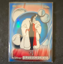Topps Chrome 2026 Disney Villains Cruella de Vil #65 Serial Numbered 56/150 picture