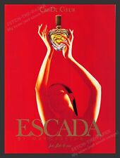 Escada by Margaretha Ley Perfume Cri Du Coeur 1990s Print Advertisement Ad 1990 picture