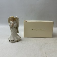 Lenox Messenger Of Peace Angel Figurine Blonde Gold Trim With Box picture