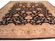 12x15 Black & Beige Chobi Peshawar Rug PIX-9891 picture