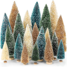 Vinsot 20 Pcs Bottle Brush Christmas Trees Miniature Tree picture