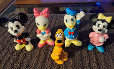 Vintage Disney Porcelain Figures Mickey Minnie Donald Pluto Great condition picture