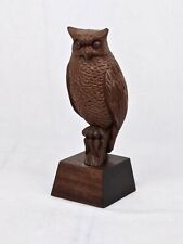 Vintage J. Jose Pinal Hand Carved Wooden Owl Mexican Folk Art Mid Century Signed picture