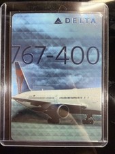2016 Delta Air Lines Boeing 767-400 ER Aircraft Pilot Trading Card #51 picture