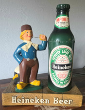 VTG 1960s Heineken Beer Dutch Boy Chalkware Bar Display Statue Van Munching picture