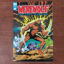 Vintage Werewolf The Last Warrior NES Promo Fold-Out Mini Comic Ad Data East picture