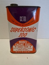 Vintage K&B Supersonic 100 Model Engine Fuel 1 QT Can  picture