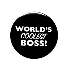 World’s Coolest Boss Button Small Pin Little Gift For Boss Employer 1” 115-6-1 picture