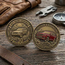 Jeep Grand Cherokee Heritage & Freedom Challenge Coin picture