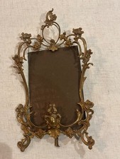 antique French Louis XV bronze frame picture
