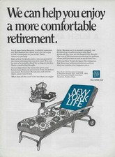 1969 New York Life Retirement Lounge Chair Original Vintage Print  Ad picture