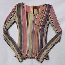 Missoni Womens Wool Silk Striped Pullover Sweater Size S Long Sleeve NWOT picture