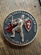 Christian Challenge Coin – “Put on the Full Armor of God” | Ephesians 6:11–17 picture