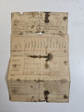 Antique 1890 Report Card, Dayton Public Schools - Earl Butt Historical Document  picture