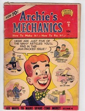 ARCHIES MECHANICS #2 2.0 1954 OFF-WHITE PAGES picture