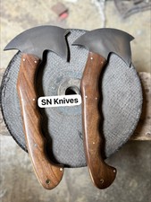 2pcs-Custom Handmade High Carbon Steel Tomahawk Axes Compatible With Sheath picture