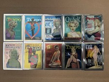 1993 Sports Time Marilyn Monroe Cover Girl Chromium Complete 10 Card Insert Set picture