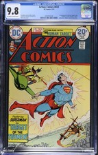 🇺🇸 Action Comics #432 CGC 9.8 OWW DC 1974 1st Appearance of the New Toyman picture