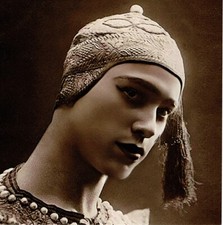 Vaslav Nijinsky in the Ballet Scheherazade as The Golden Slave 4x4 reprint picture