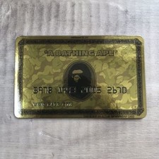 a bathing ape BAPE Gold Card Magnet Member Limited Non Sale Item Unused picture