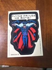 1975 Topps Marvel Comic Book Heroes Dracula Sticker #2 NM/Mint picture