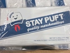 (1) Empty Stay Puft Caffeinated Marshmallow Box 2011 Ghostbusters Promotion NIB picture