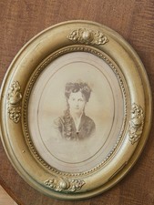 ​Pair Antique Victorian Oval Gilt Frames Historic Alexandria VA Hon William H Ma picture