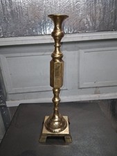 vintage large solid brass altar-style candlestick, featuring a distinctive... picture