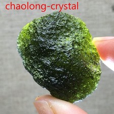 123Ct Moldavite Genuine Raw Meteorite From Czech Republic PICcertificate picture