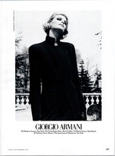 1991 • GIORGIO ARMANI 1990s  print ad • 90s Fashion CA.33 picture