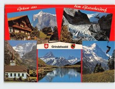 Postcard Grüsse aus dem Gletscherdorf Grindelwald Switzerland picture