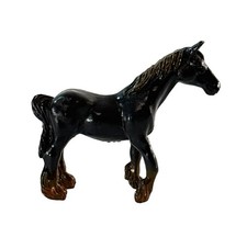 Vintage Grand Champions Micro Mini Belgian Draft Horse Black Figurine 2