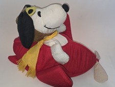 Vintage Very Rare Snoopy Plane Plush Toy. Retro Peanuts Collector Item. 1990 picture