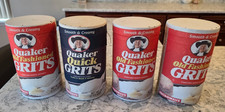 Vintage Quaker Oats Grits 24 oz Cardboard Container NOS Unopened Sealed Lot of 4 picture