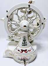 Avon Holiday Classic Porcelain Ferris Wheel Plays O'Christmas Tree & Rotates picture
