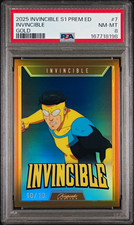 2025 Invincible Season 1 Premiere Keepsake Gold #7 10/10 BOOKEND PSA 8 picture