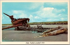 c1958 Warrenton, OREGON COAST Postcard PETER IREDALE Shipwreck / Beach View picture