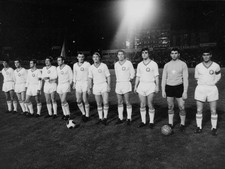 International match Portugal Switzerland Lisbon 1969 The Swiss team Old Photo picture